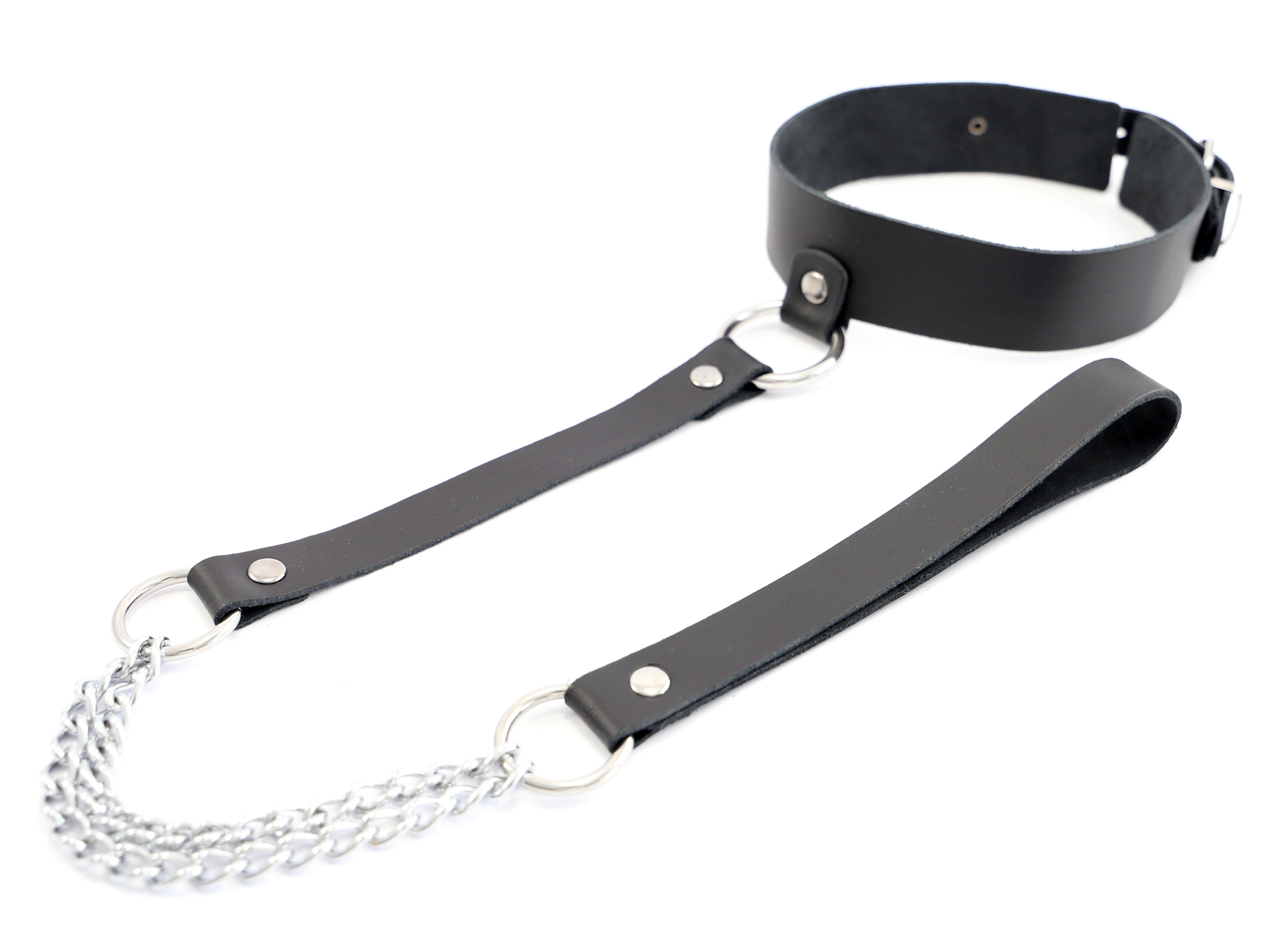 Halsband mit Kettenleine