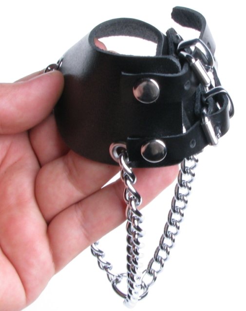 Leder Hodenfallschirm - Parachute Ballstretcher