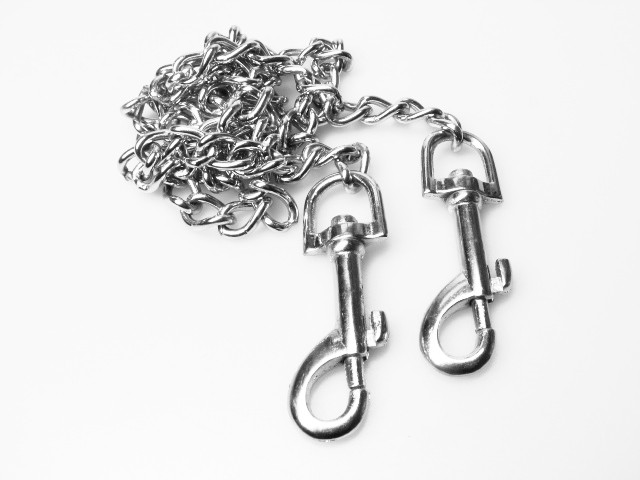 Karabinerhaken mit Kette, Länge ca. 90cm