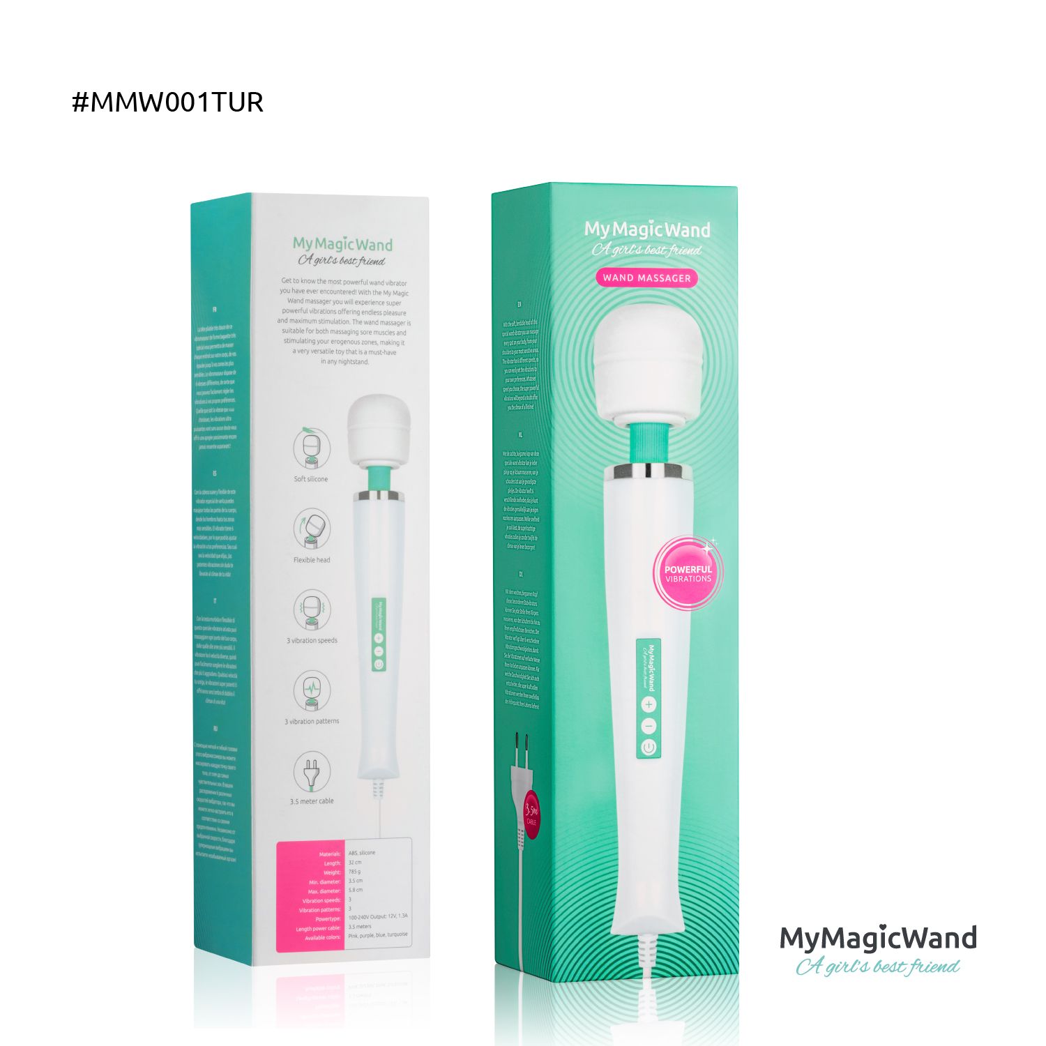 MyMagicWand Wand-Vibrator – Türkis