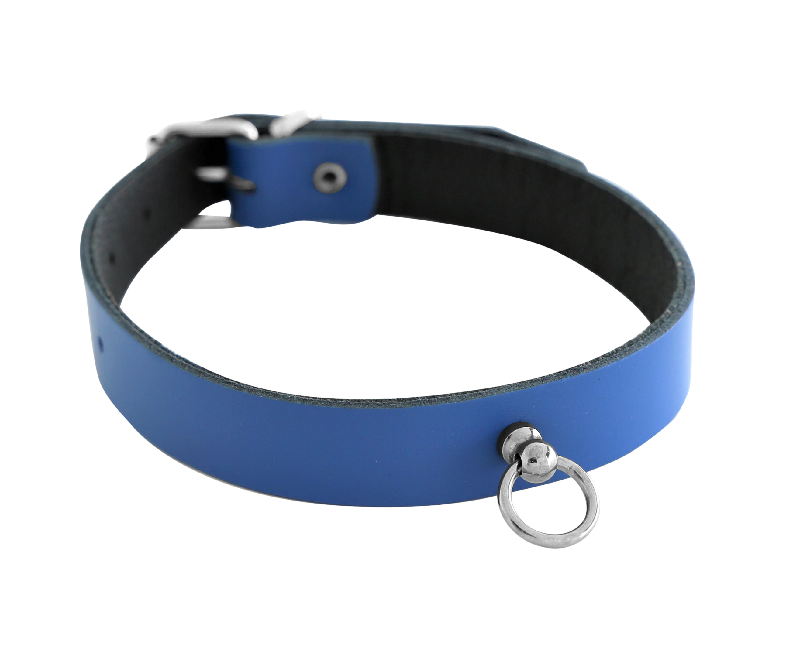 Choker - Halsband der O - Blau
