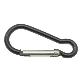 Karabinerhaken 6x60mm Schwarz